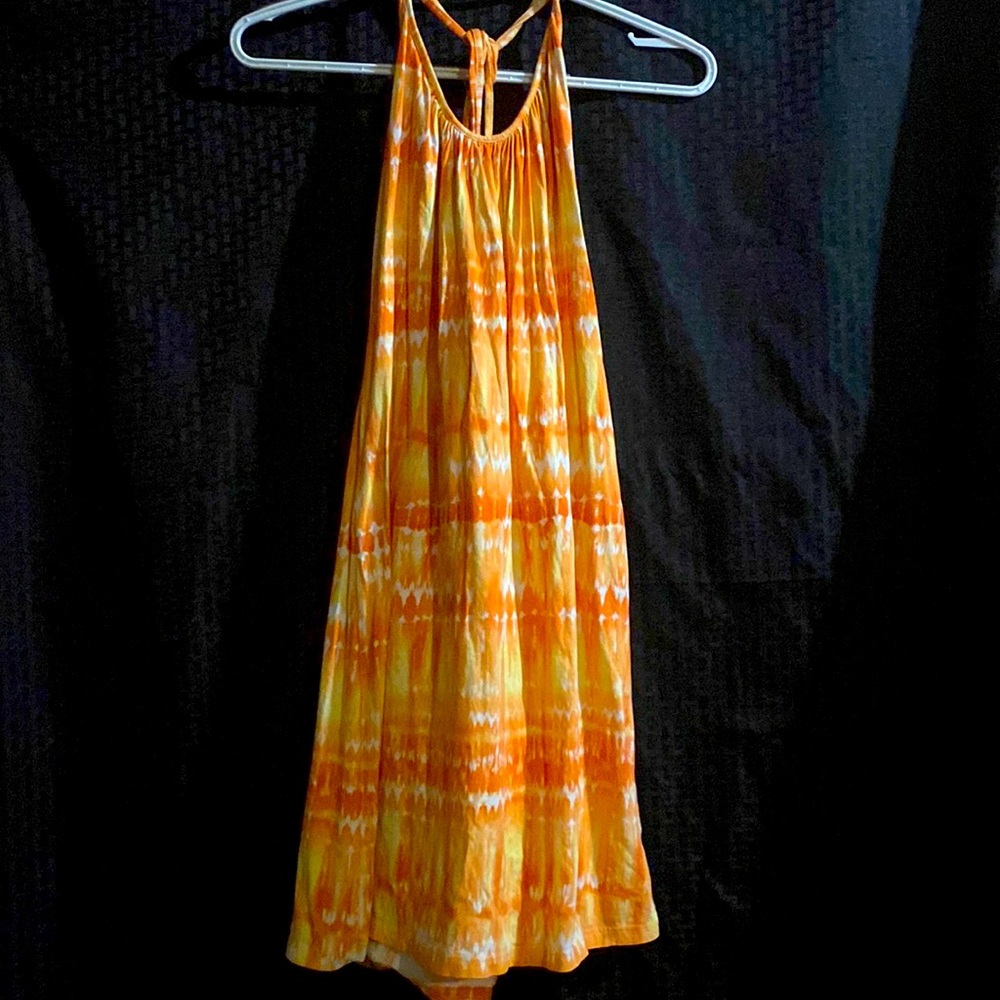 “ So” orange and yellow tie die sundress